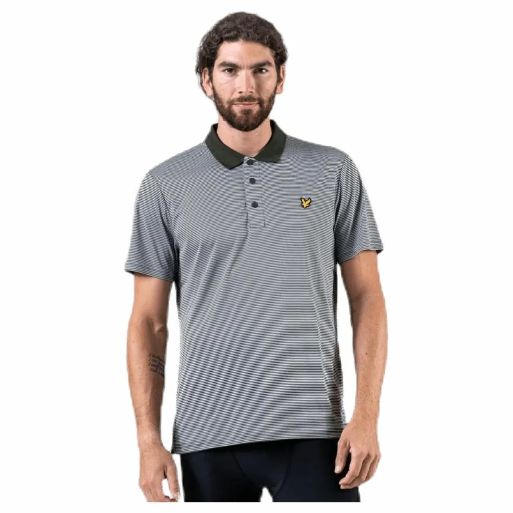 Microstripe Polo Green*Lyle & Scott Clearance