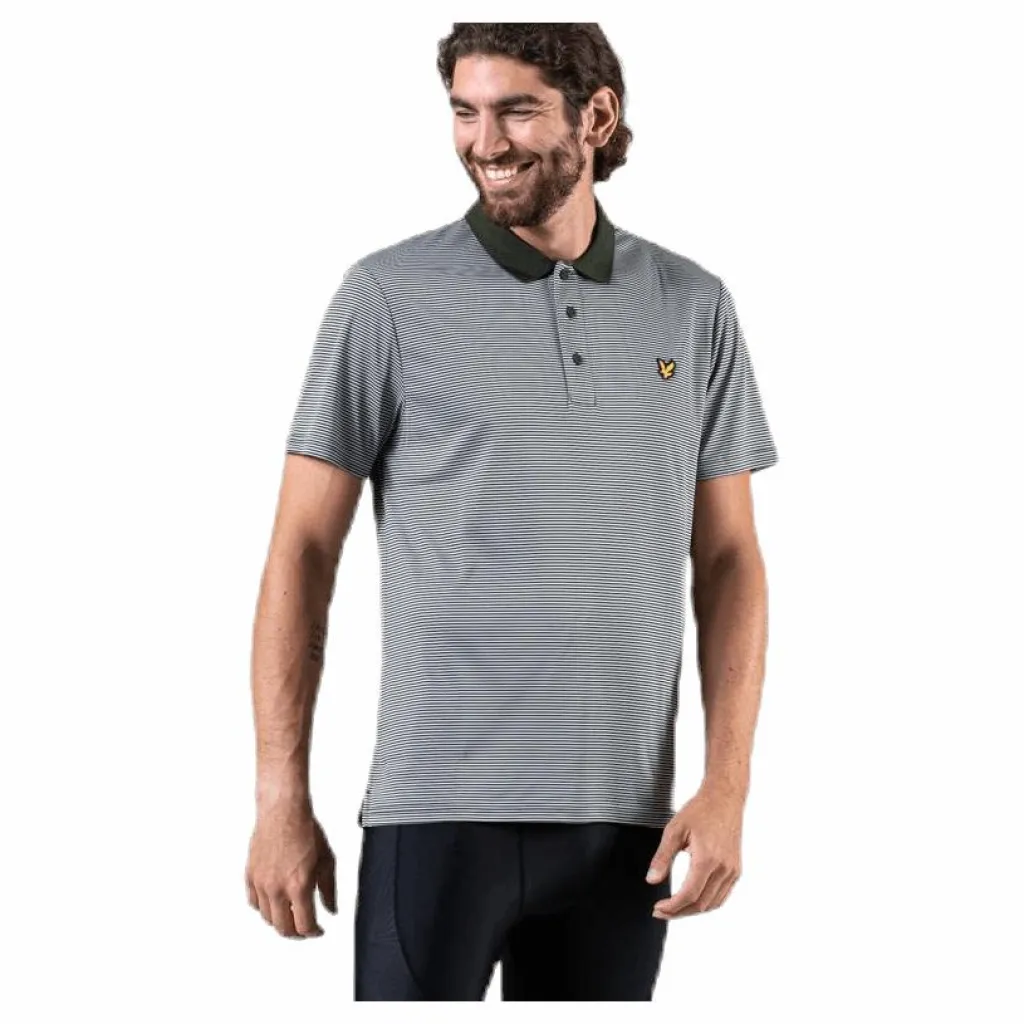 Microstripe Polo Green*Lyle & Scott Clearance