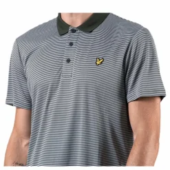 Microstripe Polo Green*Lyle & Scott Clearance