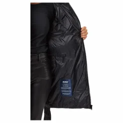 Mid Length Beltet Coat Black*Svea New
