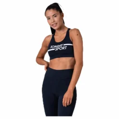 Mid Support Bra Logo Blue*Tommy Hilfiger Sport Online
