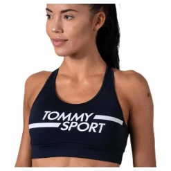 Mid Support Bra Logo Blue*Tommy Hilfiger Sport Online