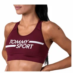Mid Support Bra Logo Red*Tommy Hilfiger Sport Hot