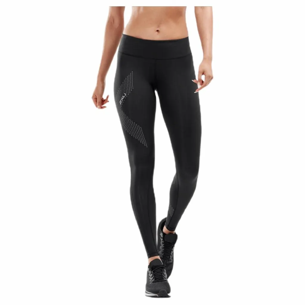 Mid-Rise Compression Tights Black/Grey*2XU Clearance
