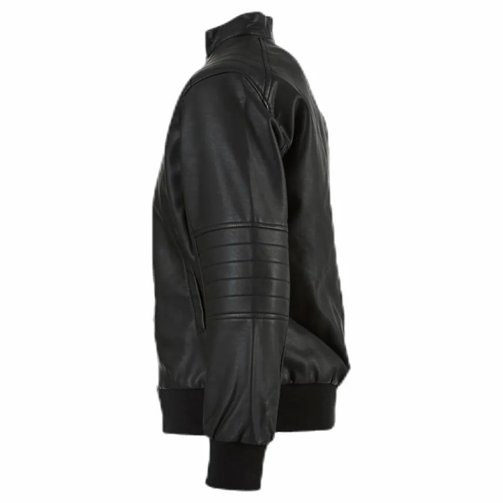 Mike Faux Leather Jacket Black*Name It Clearance
