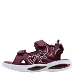 Miki Kids Lite Sandal w Lights Purple*ZigZag
