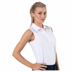 Miko Sleeveless Poloshirt White*Röhnisch Outlet