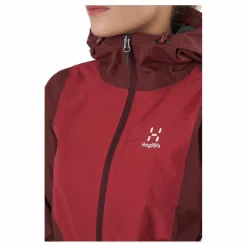 Mila Rain Jacket Maroon Red/brick Red*Haglöfs Outlet