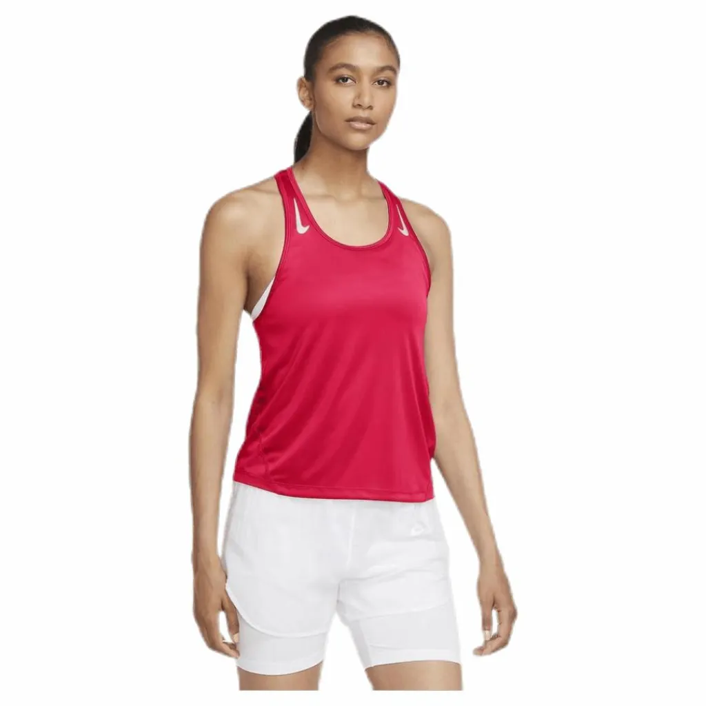 Nike Miler Tank Racer Grey/Silver Röd Outlet