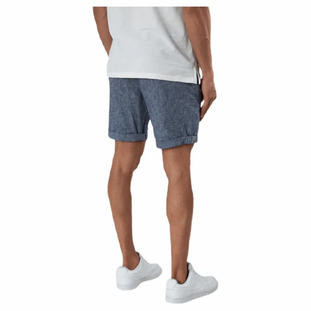 Jack & Jones Milton Chino Shorts Akm Linen Blue Blå Outlet