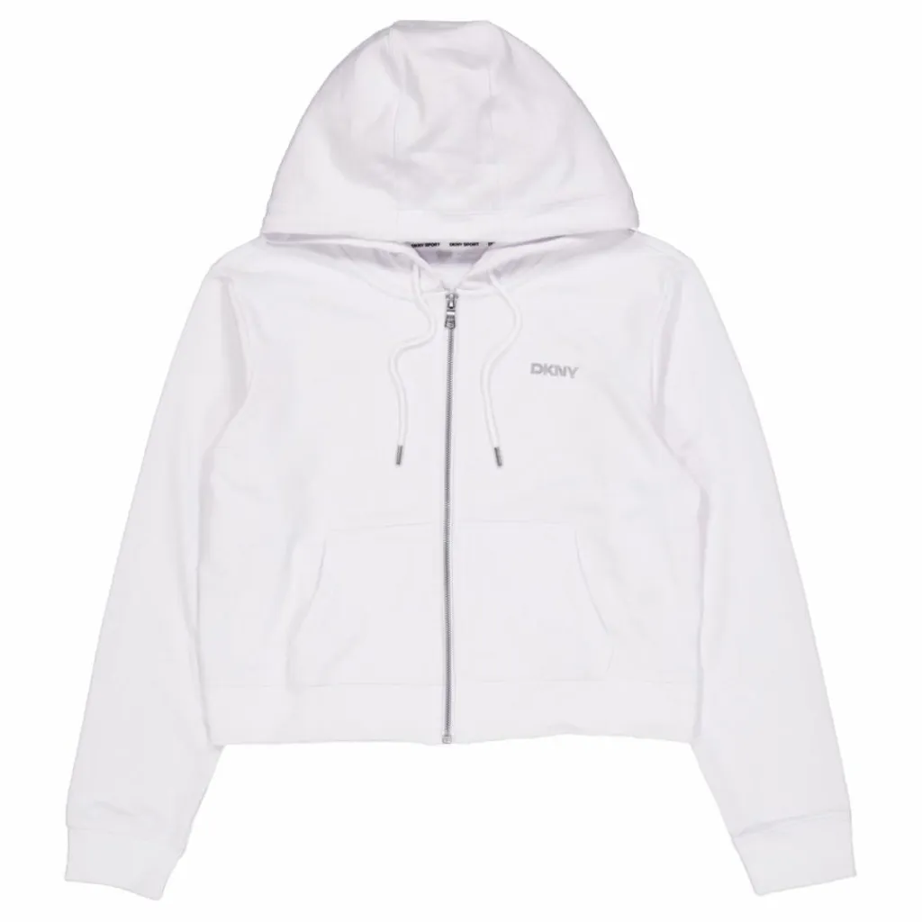 DKNY Sport Mini Stud Lg F/zip H White Vit New