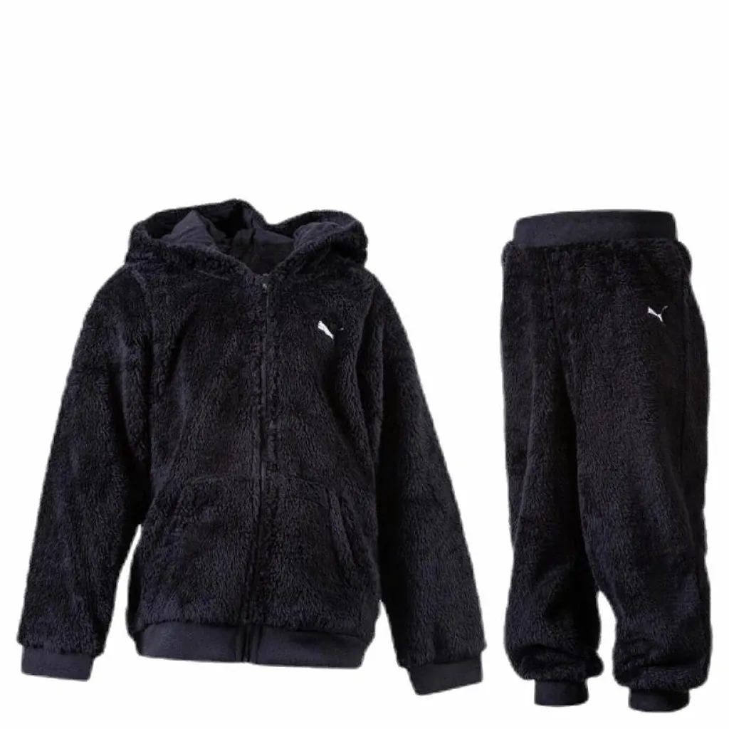 Puma Minicats Sherpa Jogger Black Svart Discount