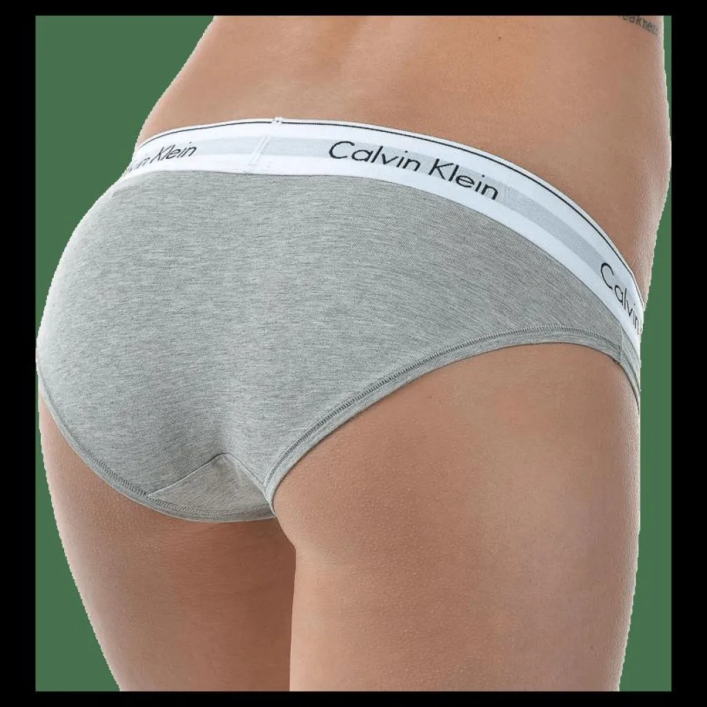 Calvin Klein Modern Cotton Bikini Grey Grå Best
