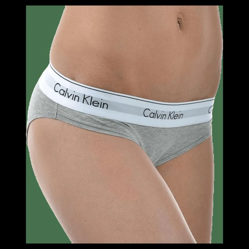 Calvin Klein Modern Cotton Bikini Grey Grå Best