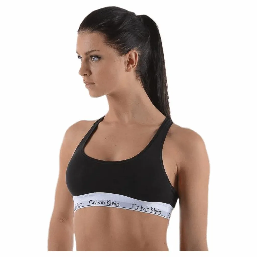 Calvin Klein Modern Cotton Bralette Black Svart Best