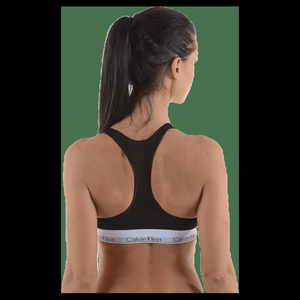 Calvin Klein Modern Cotton Bralette Black Svart Best