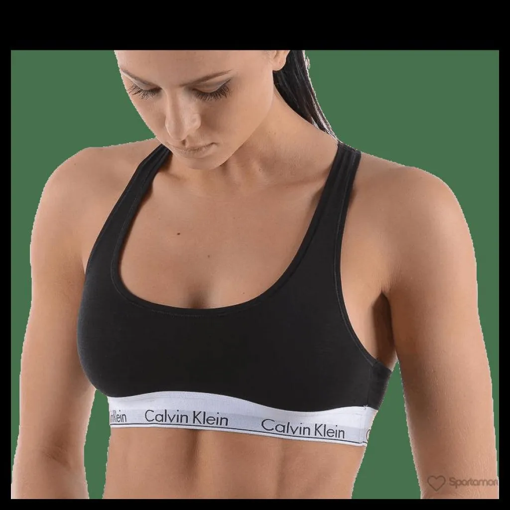 Calvin Klein Modern Cotton Bralette Black Svart Best