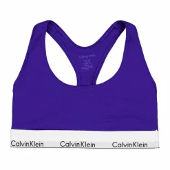 Calvin Klein Modern Cotton Unlined Bralette Blue Blå Discount