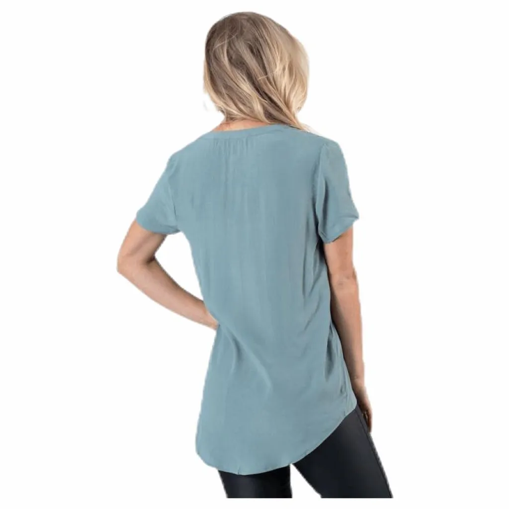 Only Molly Ss V-Neck Green Grön