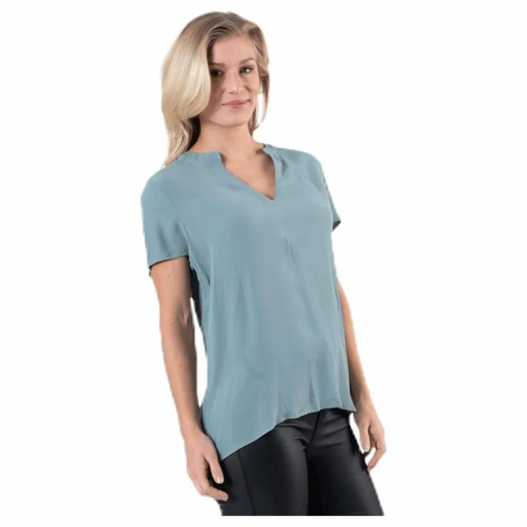Only Molly Ss V-Neck Green Grön