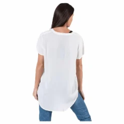 Only Molly Ss V-Neck White Vit Discount