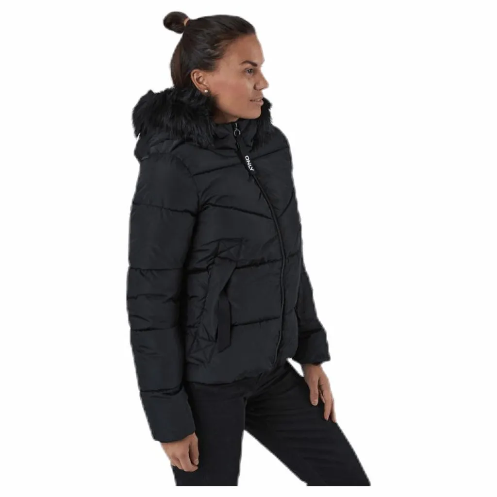 Only Monica Short Puffer Jacket Cc Otw Black Svart Outlet