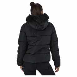 Only Monica Short Puffer Jacket Cc Otw Black Svart Outlet