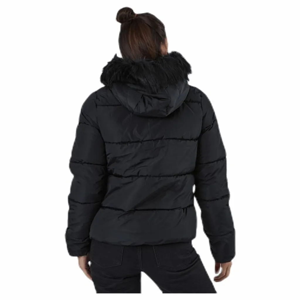 Only Monica Short Puffer Jacket Cc Otw Black Svart Outlet