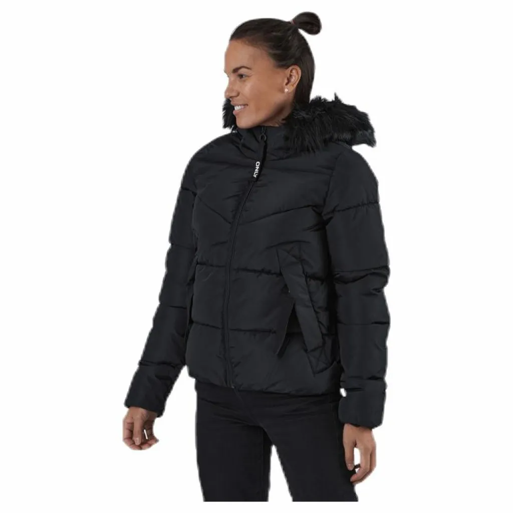 Only Monica Short Puffer Jacket Cc Otw Black Svart Outlet