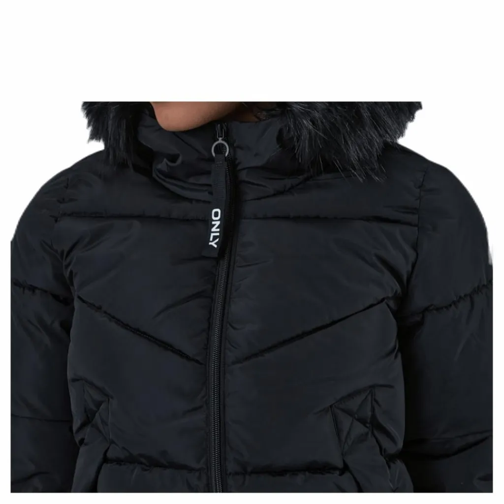 Only Monica Short Puffer Jacket Cc Otw Black Svart Outlet