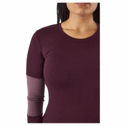 Mons Royale Cornice Long Sleev Wine Red Lila Outlet