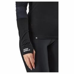 Mons Royale Cornice Long Sleev Black Svart Clearance