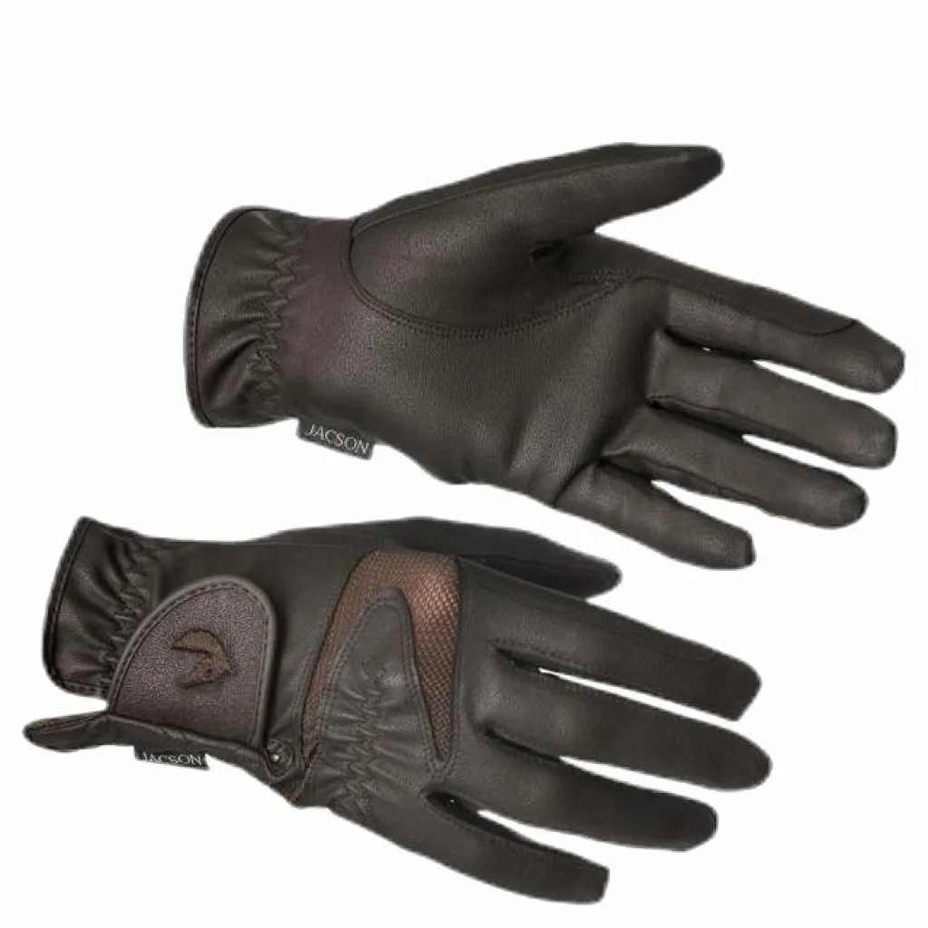 Jacson Montreal Riding Gloves Brown Brun Hot