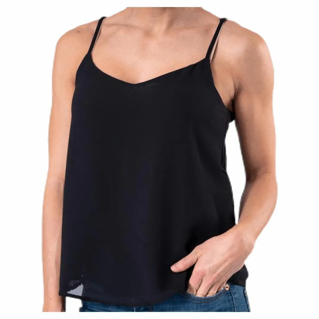 Only Moon Sl Top Wvn Black Svart Hot