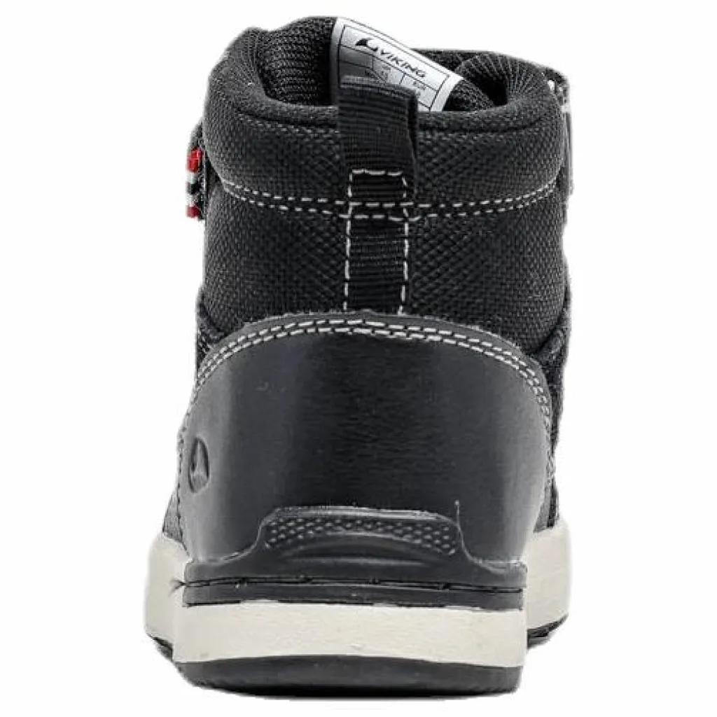 Viking Moss Mid Kids Black Svart Best