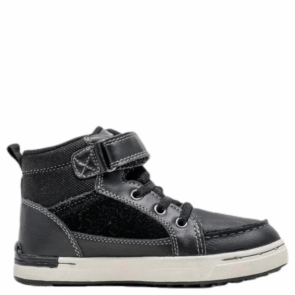 Viking Moss Mid Kids Black Svart Best