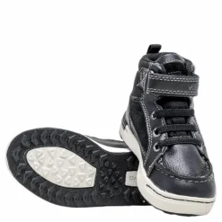 Viking Moss Mid Kids Black Svart Best
