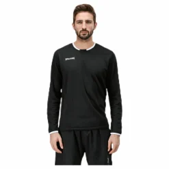 Spalding Move Shooting Shirt L/S White/Black Vit och Svart Online