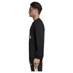 adidas Must Have Fitted Crew White/Black Svart Hot