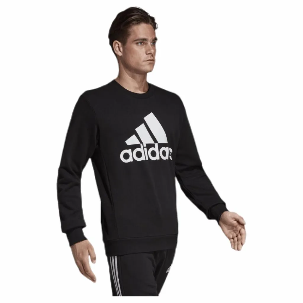 adidas Must Have Fitted Crew White/Black Svart Hot