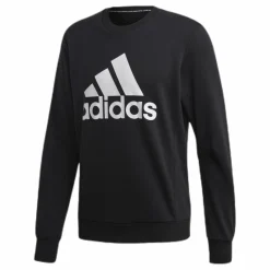adidas Must Have Fitted Crew White/Black Svart Hot