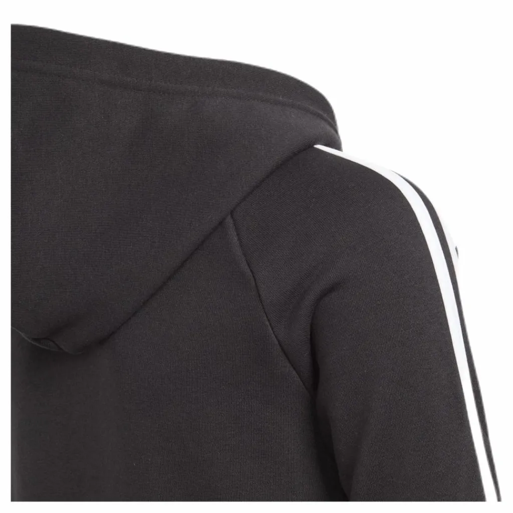 adidas Must Haves 3S Full Zip Hoodie Black / White Svart Outlet