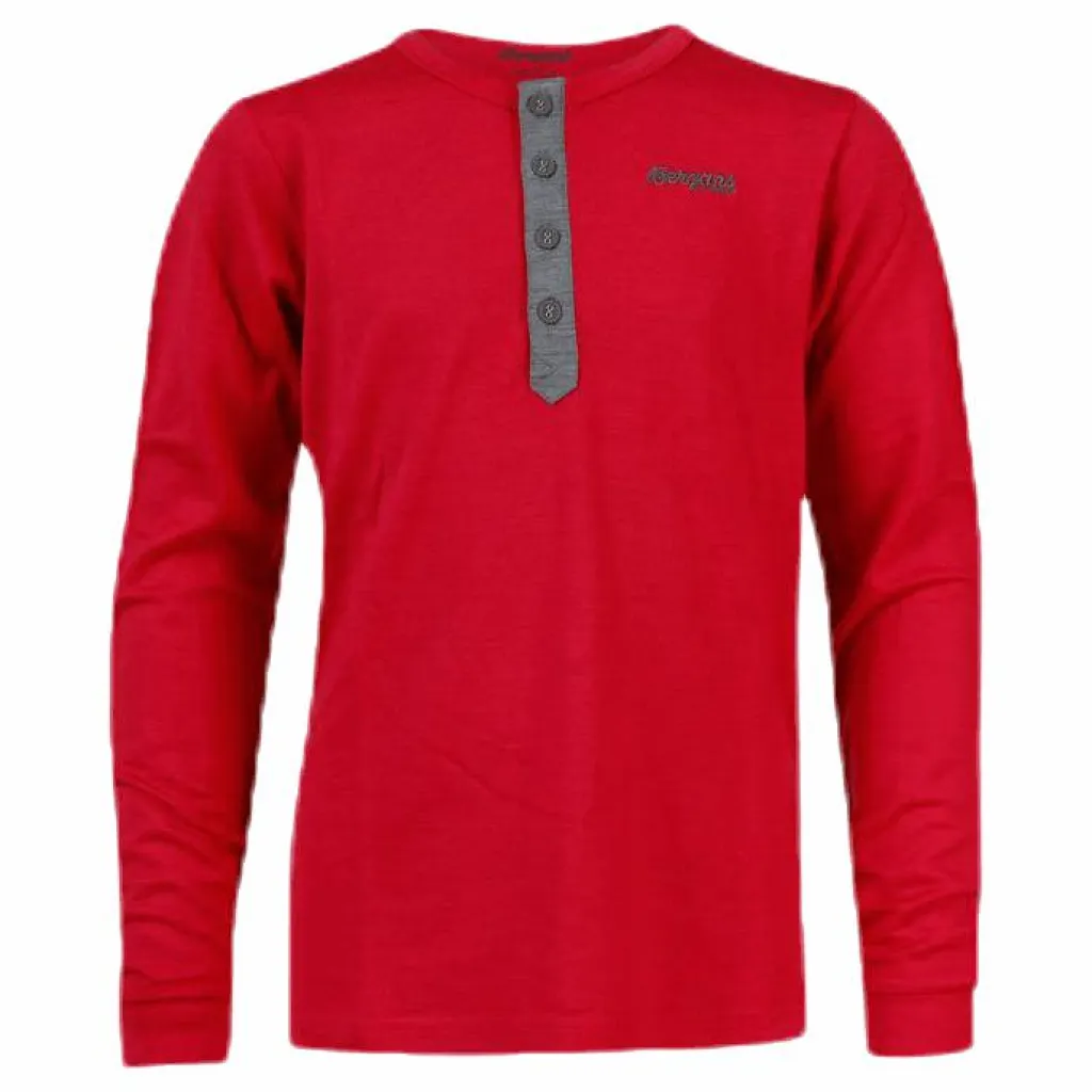 Bergans of Norway Myske Wool Youth Shirt Pink Rosa Best