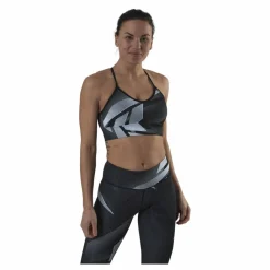Reebok Myt Aop Tri-Back Bra Black Svart Clearance