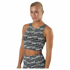 Reebok Myt Cotton Crop Tank Black Flerfärgad Discount