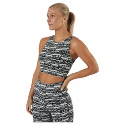 Reebok Myt Cotton Crop Tank Black Flerfärgad Discount