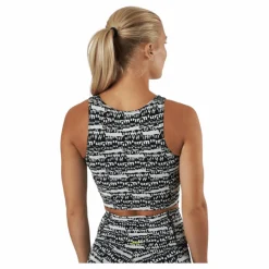 Reebok Myt Cotton Crop Tank Black Flerfärgad Discount