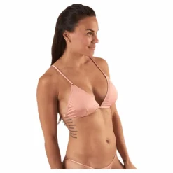 Nadine Bikini Triangle Bra Brown*Pieces Discount