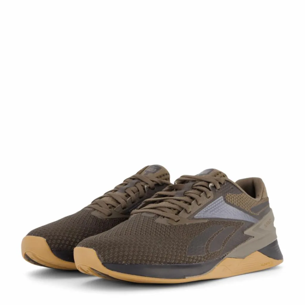 Reebok Nano X3 Gro/cblack/rbkle3 Brun Outlet