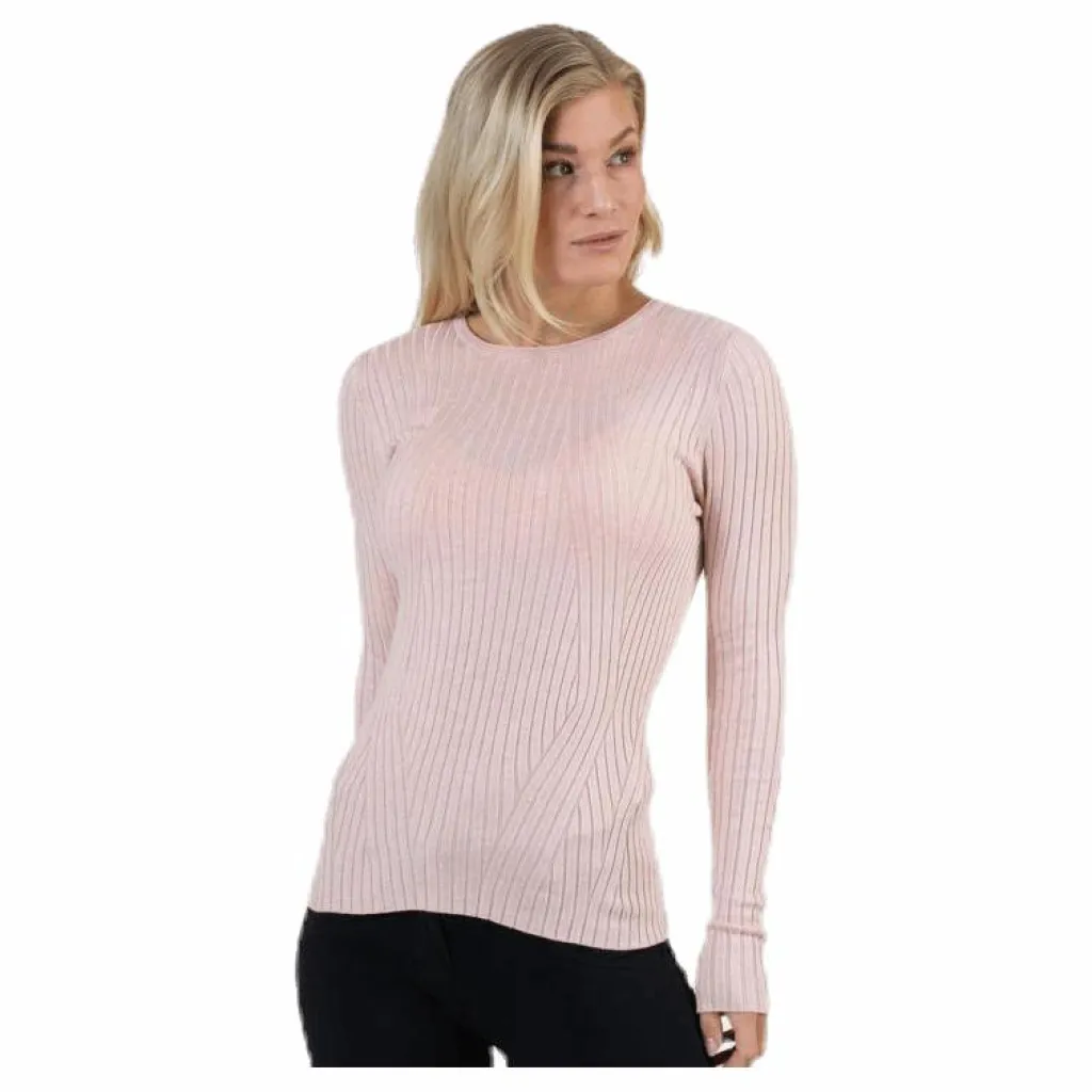 Natalia L/S Rib Pullover Knt Red*Only Best